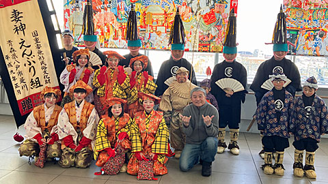 妻神えんぶり組の皆様と